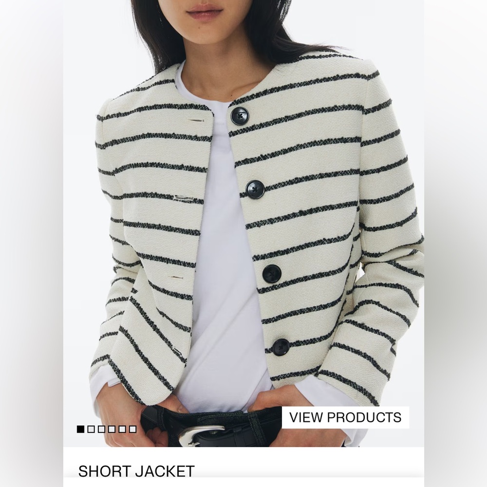 H&M short jacket worn once size XL